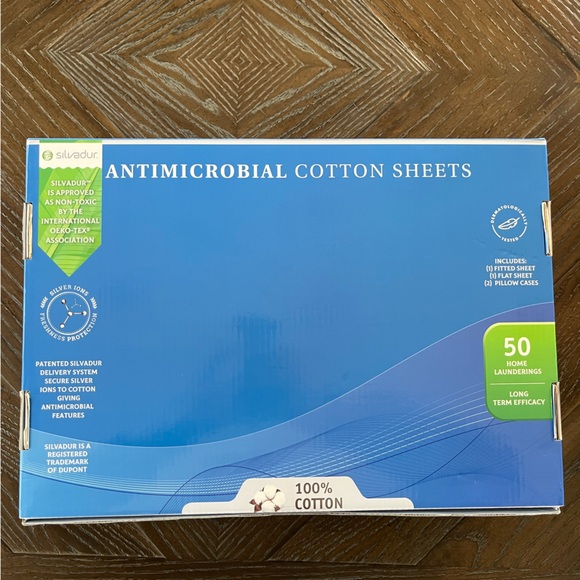 Brand New - Madison Luxury Home Antimicrobial King Sheets - Picture 2 of 3